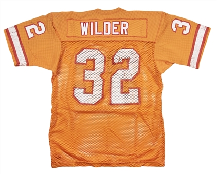 Circa 1982-1984 James Wilder Game Used Tampa Bay Buccaneers Home Jersey 